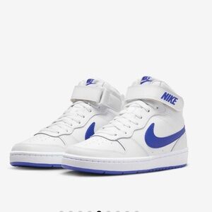 Nike White and Blue High-Tops